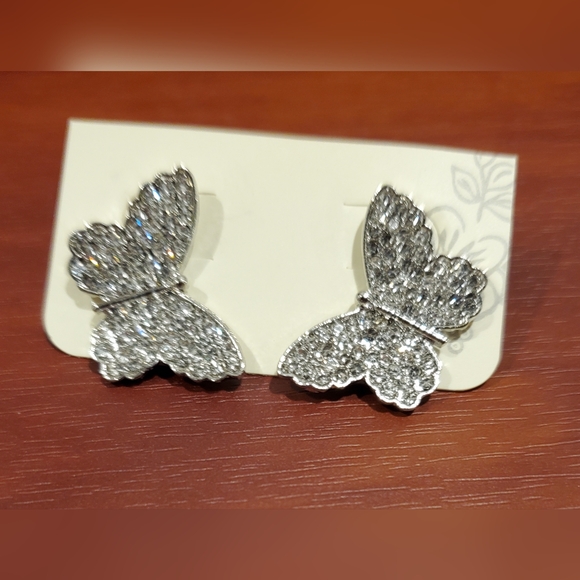 Jewelry - Butterfly Silver Tone earrings